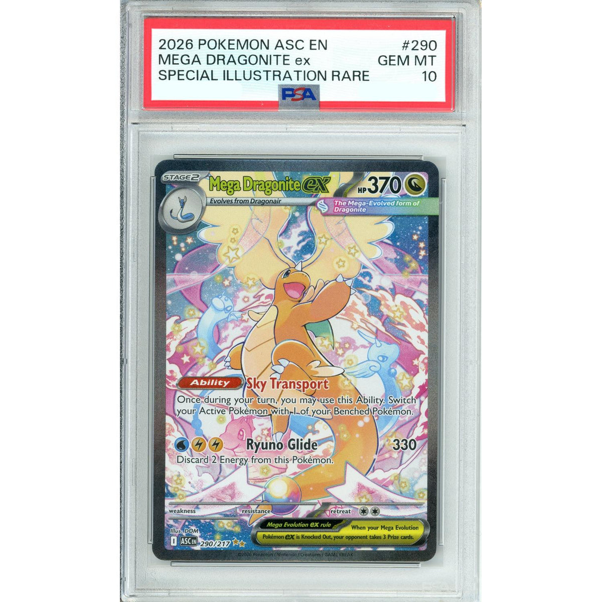 Pokémon Pokemon Graded: Mega Dragonite EX 290/217 Ascended Heroes (2026) PSA 10