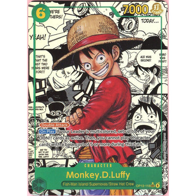 One Piece TCG One Piece Single: Monkey D. Luffy Manga Op13-118 Carrying On His Will (2025) NM