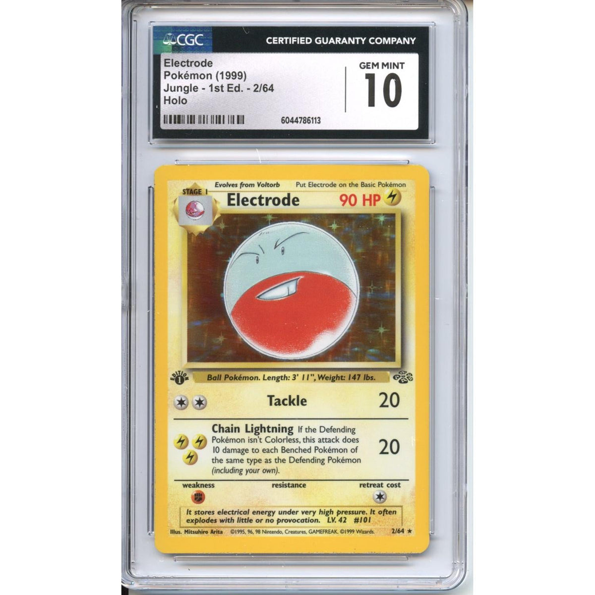 Pokémon Pokemon Graded: 1st Edition Electrode CGC 10