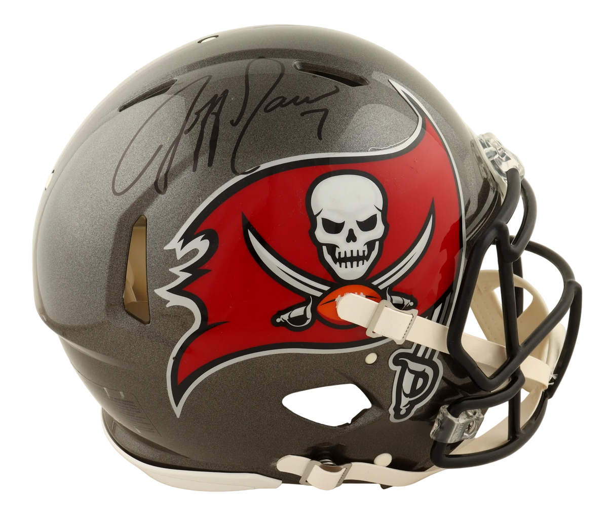 Football Jeff Garcia Autographed Buccaneers Full-Size Authentic On-Field Speed Helmet (Jsa)