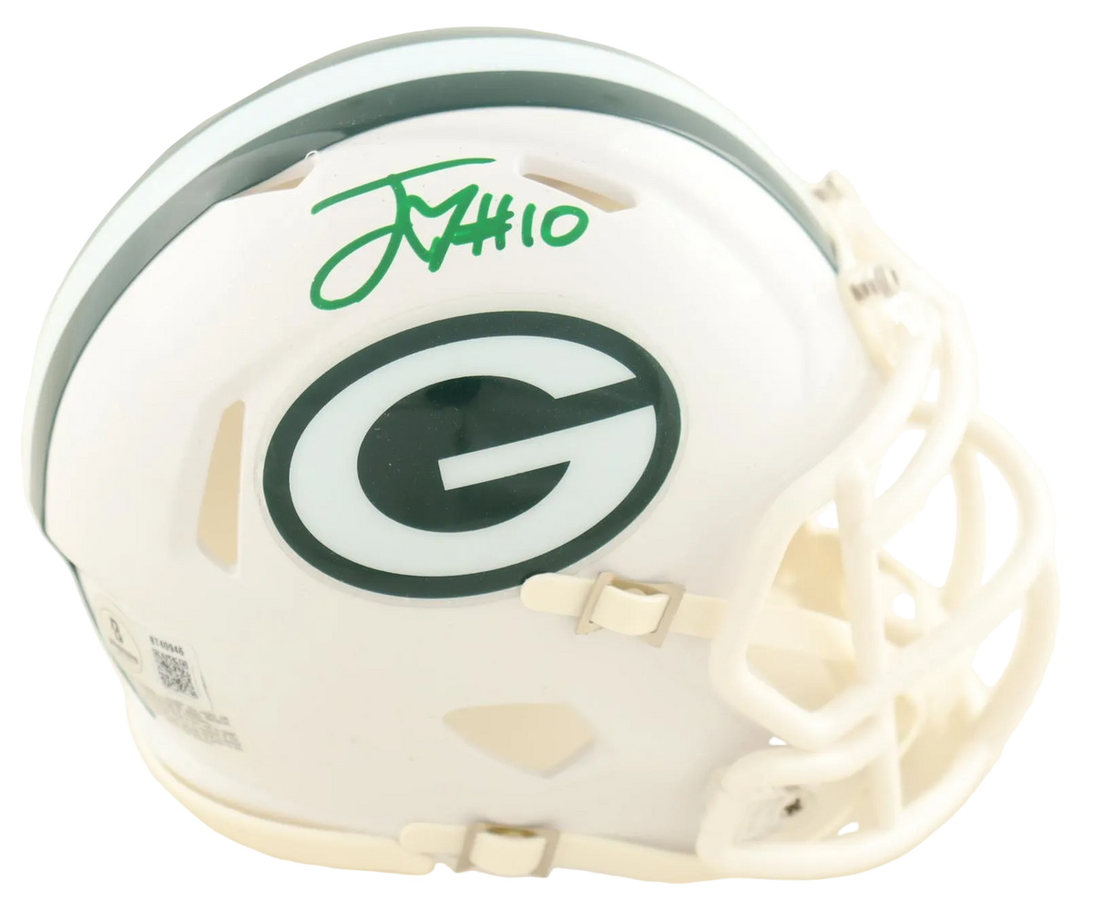 Sports Jordan Love Autographed Signed Riddell Mini Helmet (Beckett)