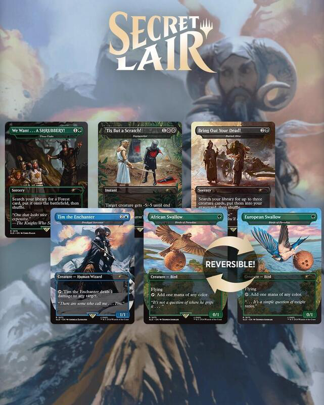 Magic The Gathering Secret Lair Drop: Secret Lair X Monty Python: Monty Python And The Holy Grail: Vol. 1 - Traditional Foil Edition - Secret Lair Drop Series (Sld)