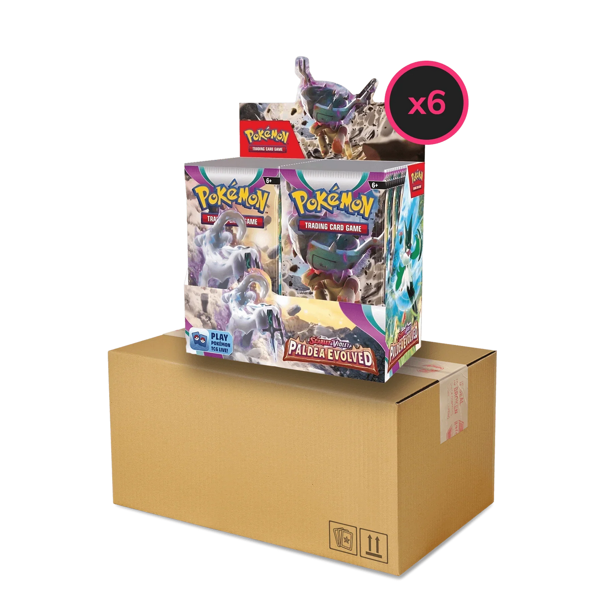 Pokemon TCG - Scarlet & Violet - Paldea Evolved Display Case (6X Booster Boxes)