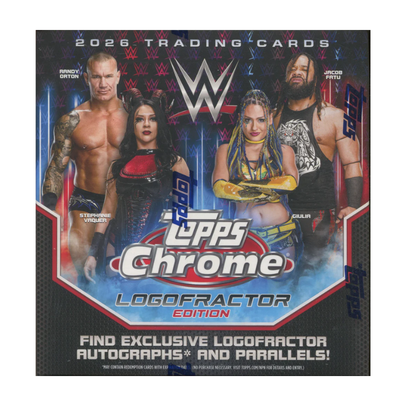 2026 Topps Chrome Wwe Logofractor Box