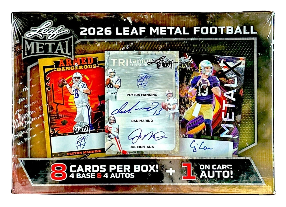 Sports 2026 Leaf Metal Football Hobby Box