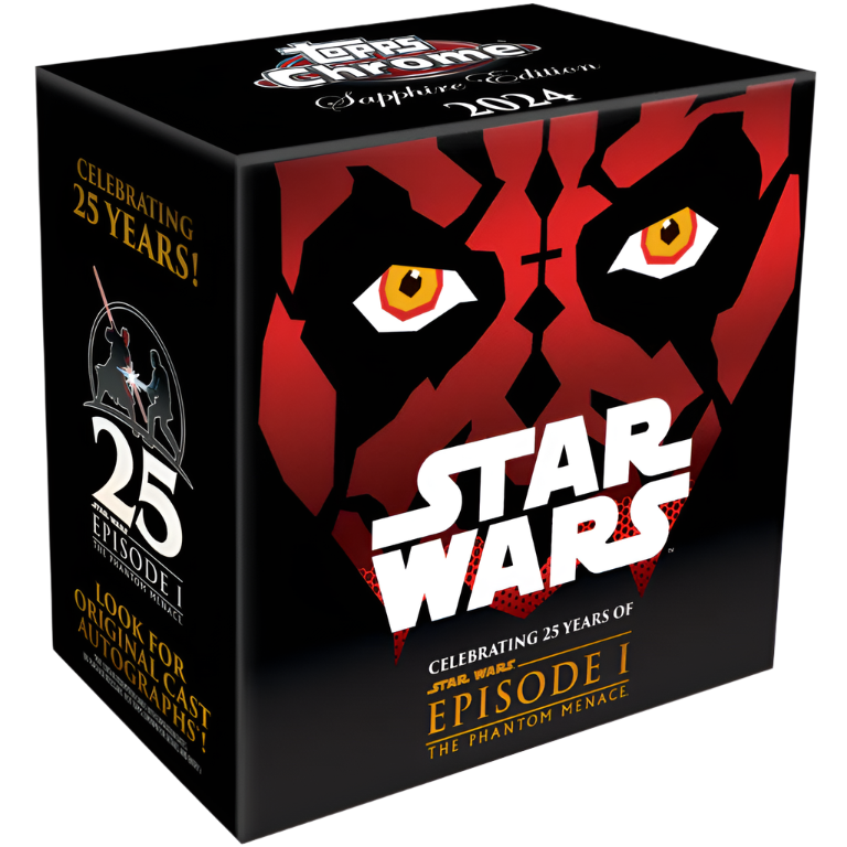 Racing Topps 2024 Topps Star Wars: The Phantom Menace Topps Chrome Sapphire Edition Hobby Box