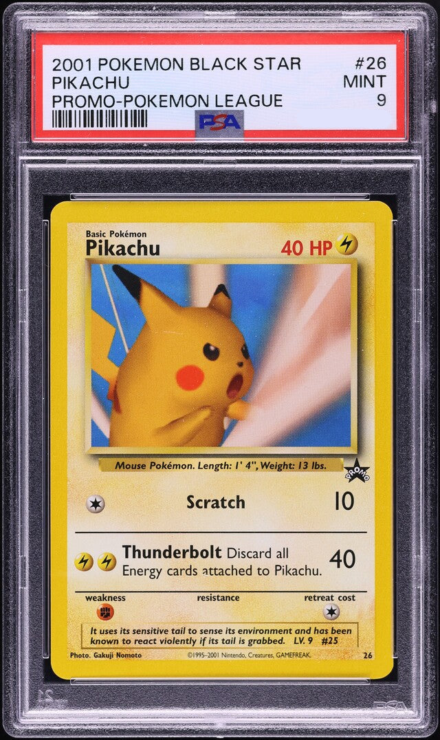 Pokémon PSA 9 Pikachu Promo-Pokemon League