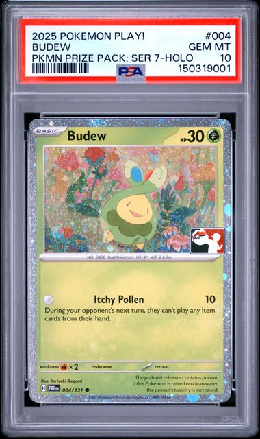 Pokémon PSA 10 Budew Play! Pokemon Prize Pack